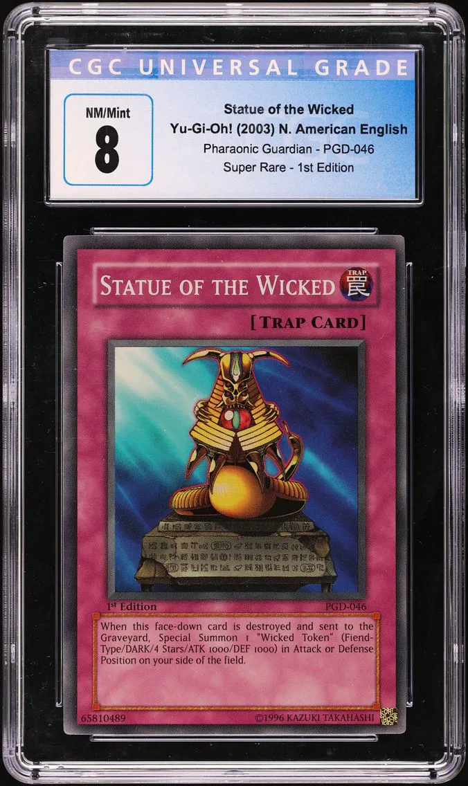 2003 #PGD-046 Statue of the Wicked 1st Edition CGC 8 Pharaonic Guardian - North American English