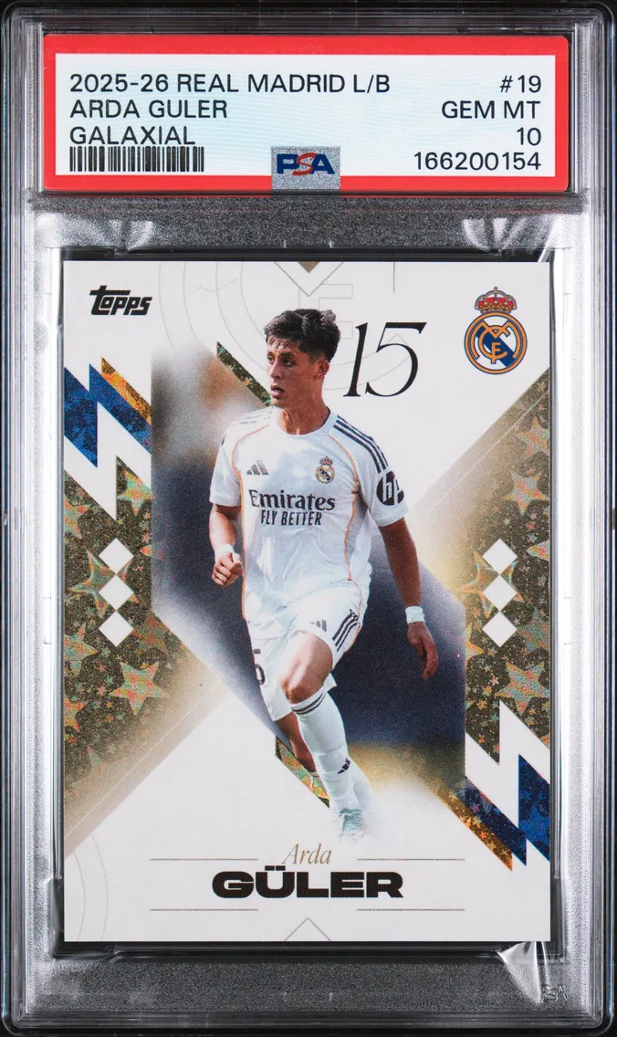 2025 #19 Arda Guler PSA 10 Topps Real Madrid los Blancos