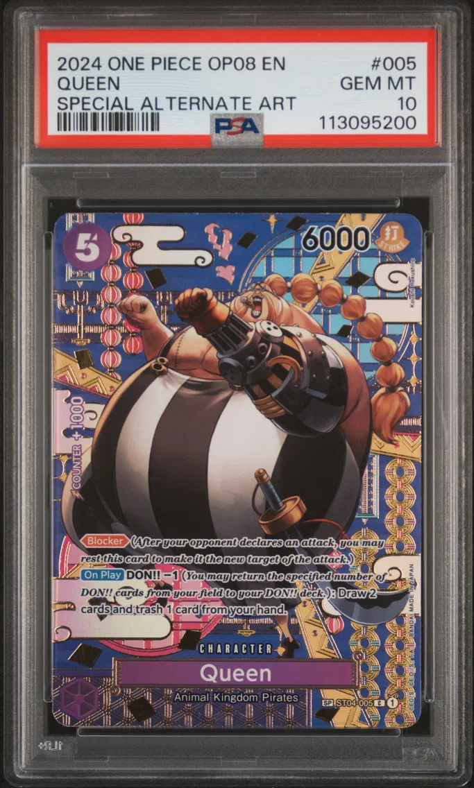 2024 #005 Queen PSA 10 One Piece OP08-Two Legends
