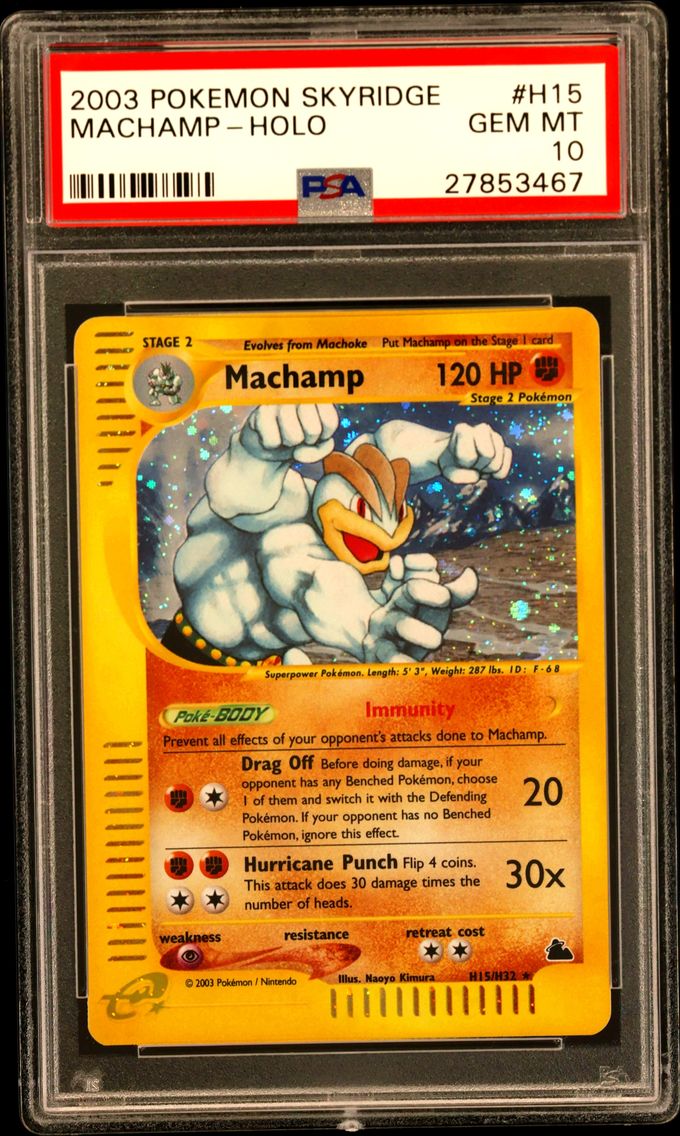 2003 #H15 Machamp-Holo PSA 10 Sk
