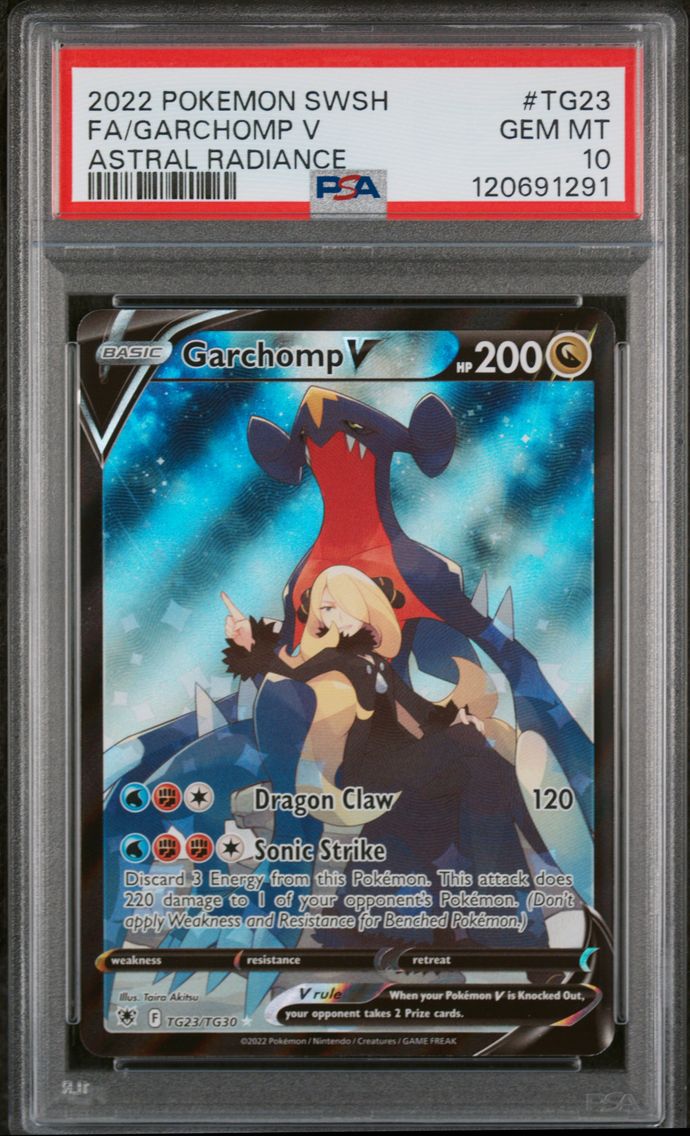 2022 #TG23 Full Art/Garchomp V PSA 10 Sword & Shield Astral Radiance