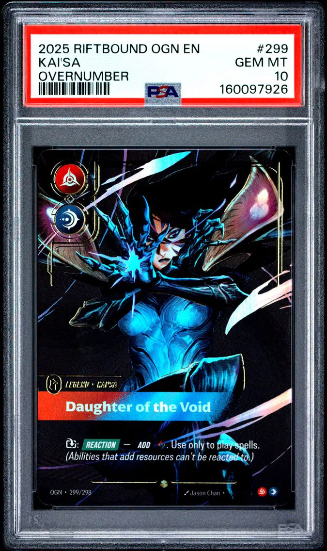 2025 #299 Kai'SA - Daughter of the Void PSA 10 Riftbound: League of Legends Ogn-Origins