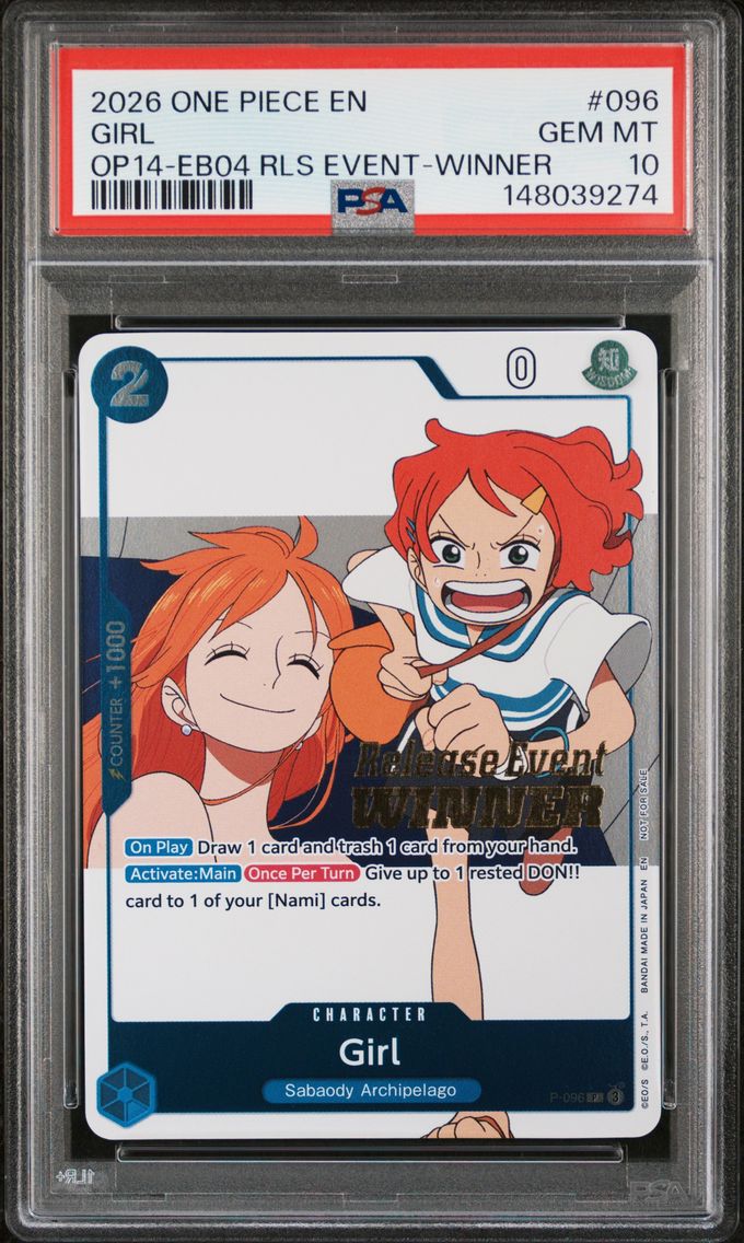 2026 #096 Girl PSA 10 One Piece Promos