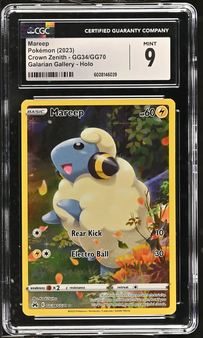 2023 #GG34/GG70 Mareep CGC 9 Crown Zenith - English