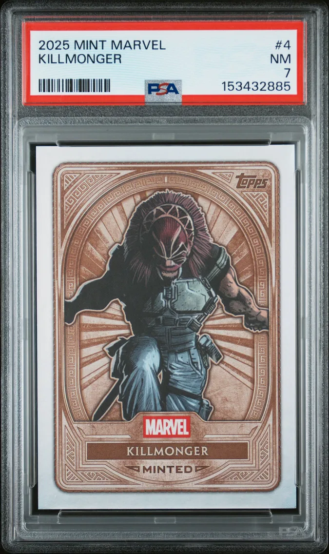 2025 #4 Killmonger PSA 7 Topps Mint Marvel