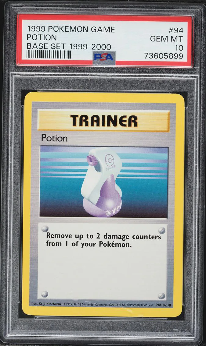 1999 #94 Potion PSA 10 Game Pokemon