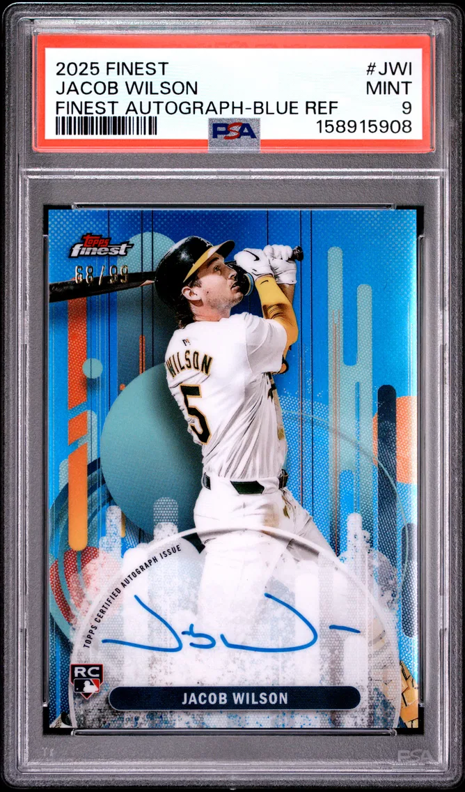 2025 #JWI Jacob Wilson PSA 9 Topps Finest Finest Autographs