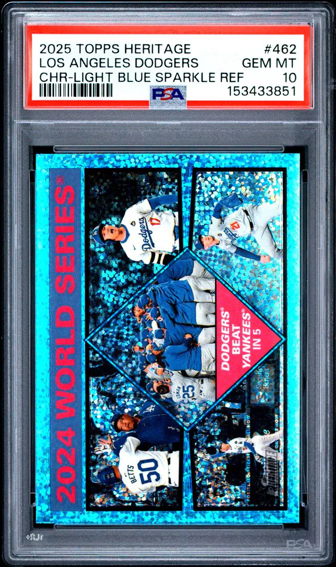 2025 #462 Los Angeles Dodgers PSA 10 Topps Heritage
