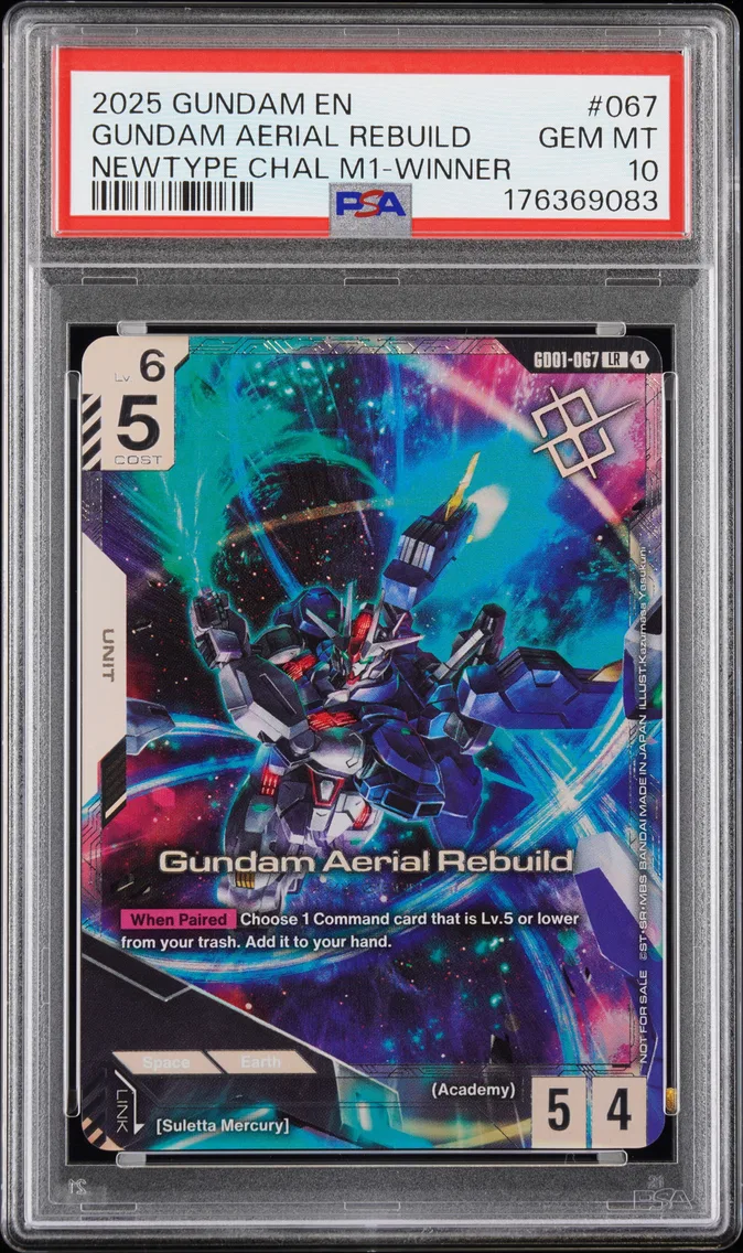2025 #067 Gundam Aerial Rebuild PSA 10 Gundam Promos