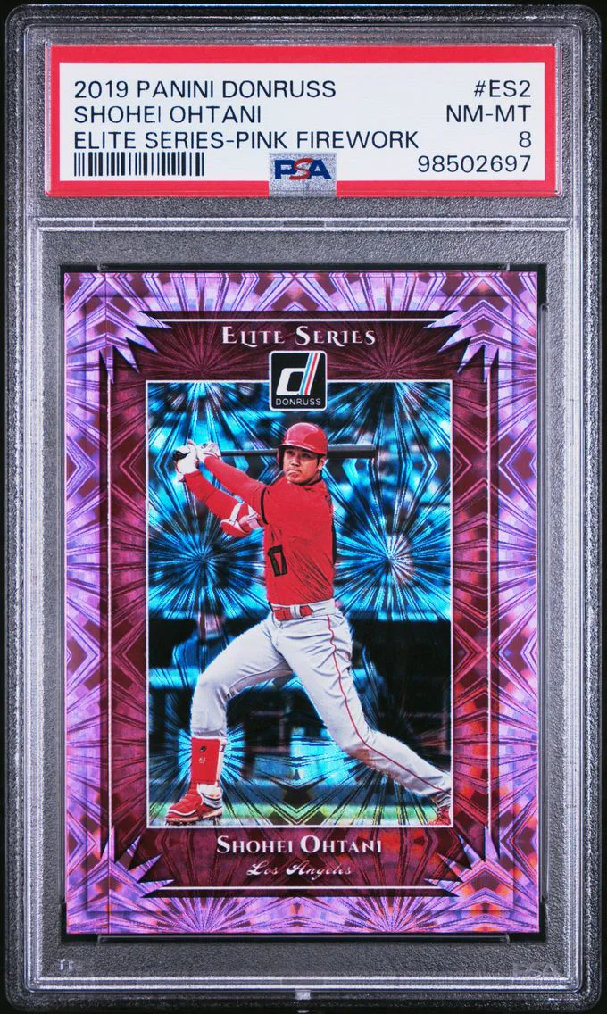 2019 #ES2 Shohei Ohtani PSA 8 Panini Donruss Elite Series