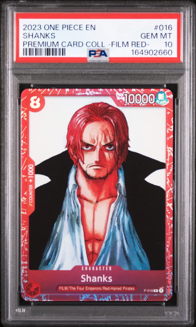 2023 #016 Shanks PSA 10 One Piece Premium Card Collection -One Piece Film Red-