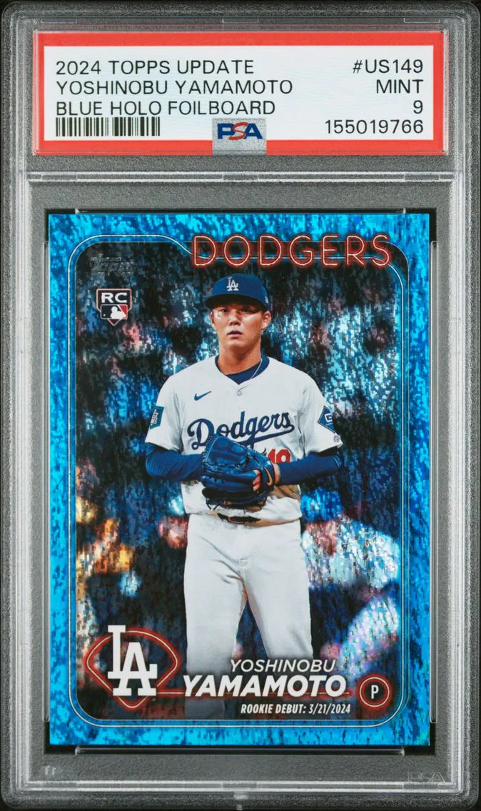 2024 #US149 Yoshinobu Yamamoto PSA 9 Topps Update