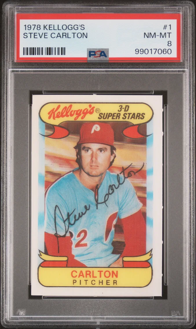 1978 #1 Steve Carlton PSA 8 Kellogg's
