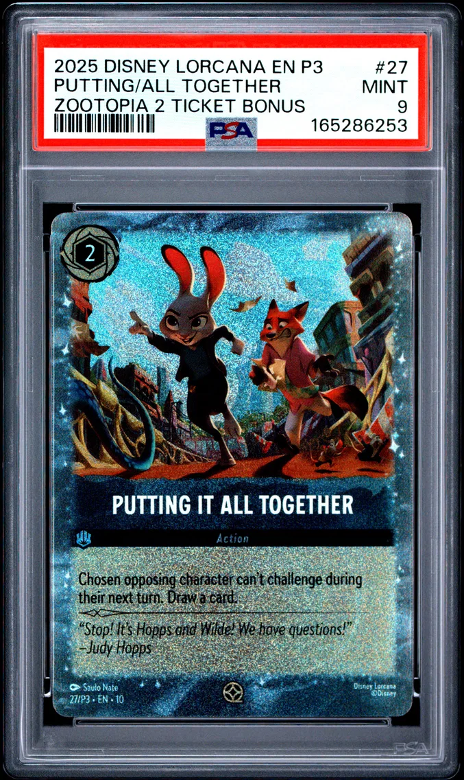 2025 #27 Putting It All Together PSA 9 Disney Lorcana EN P3-Promo