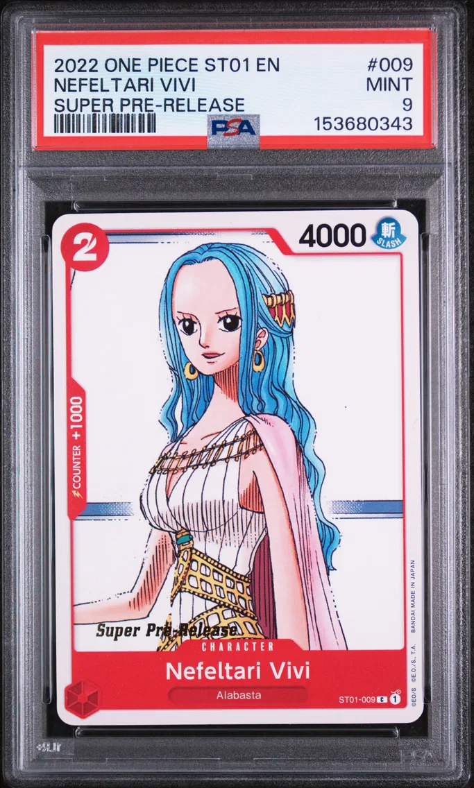 2022 #009 Nefeltari Vivi PSA 9 One Piece Starter Deck ST01-Straw Hat Crew