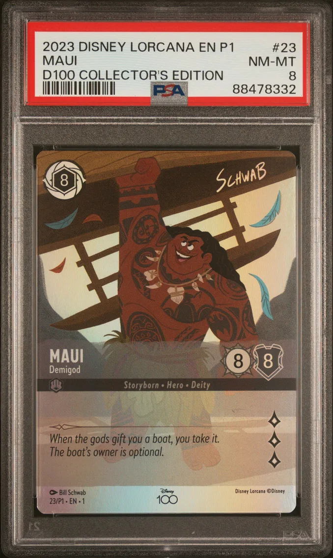 2023 #23 Maui - Demigod PSA 8 Disney Lorcana EN P1-Promo