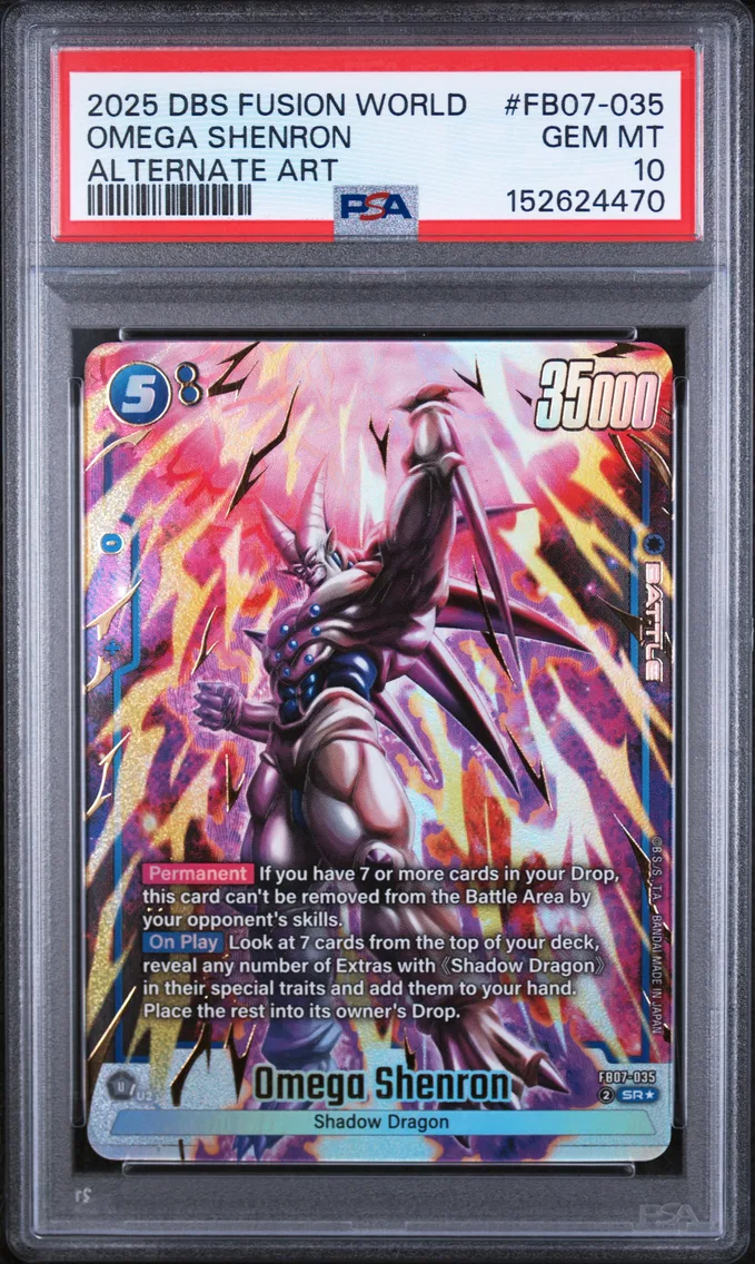 2025 #FB07-035 Omega Shenron PSA 10 Dragon Ball Super Card Game Fusion World Wish for Shenron