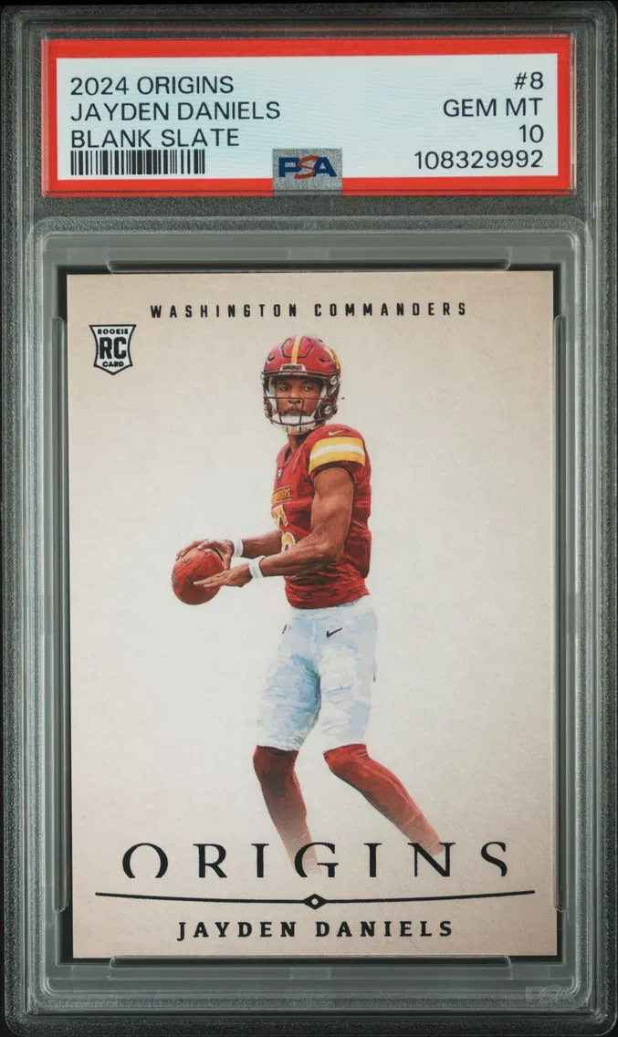 2024 #8 Jayden Daniels PSA 10 Panini Origins Blank Slate