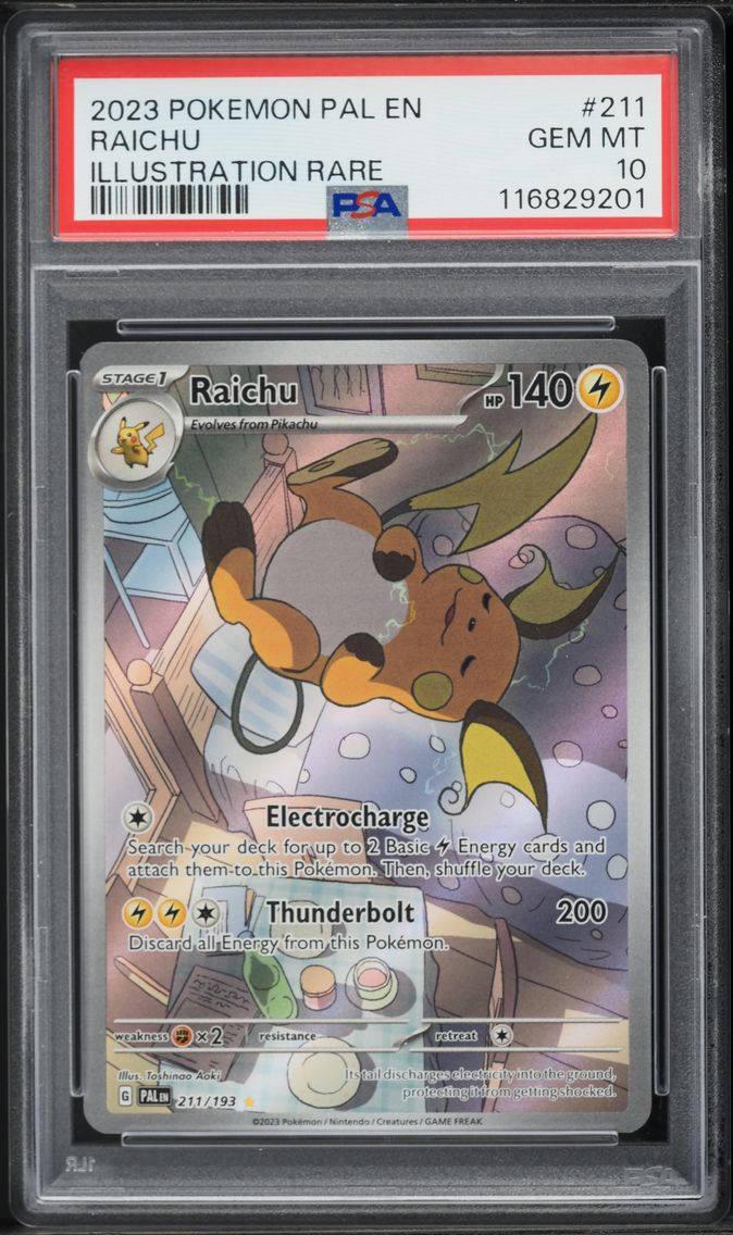 2023 #211 Raichu PSA 10 Pal EN-Paldea Evolved Pokemon