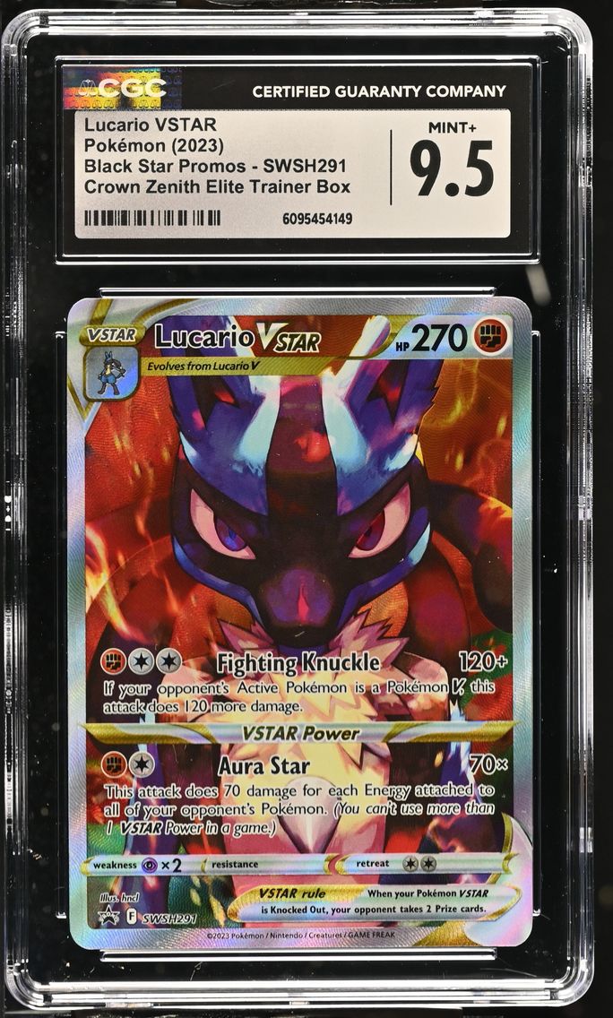 2023 #SWSH291 Lucario VSTAR CGC 9.5 Black Star Promos - Sword & Shield - English
