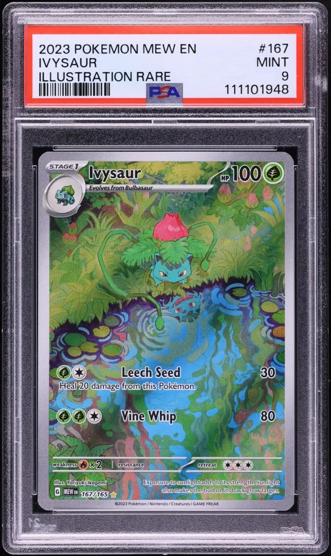 2023 Pokemon Scarlet & Violet 151 IR Ivysaur #167 PSA 9 MINT
