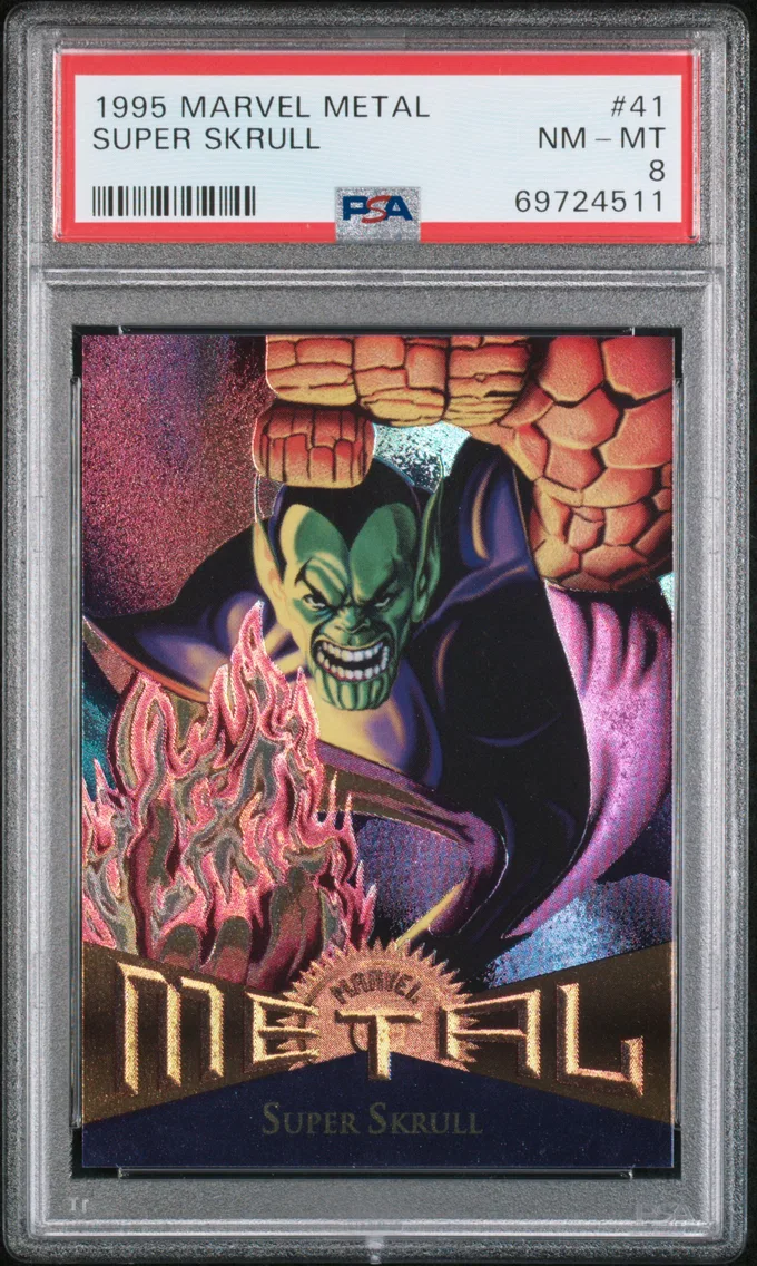1995 #41 Super Skrull PSA 8 Marvel Metal