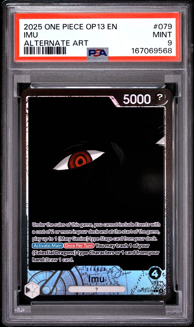 2025 #079 Imu PSA 9 One Piece OP13-Carrying on His Will