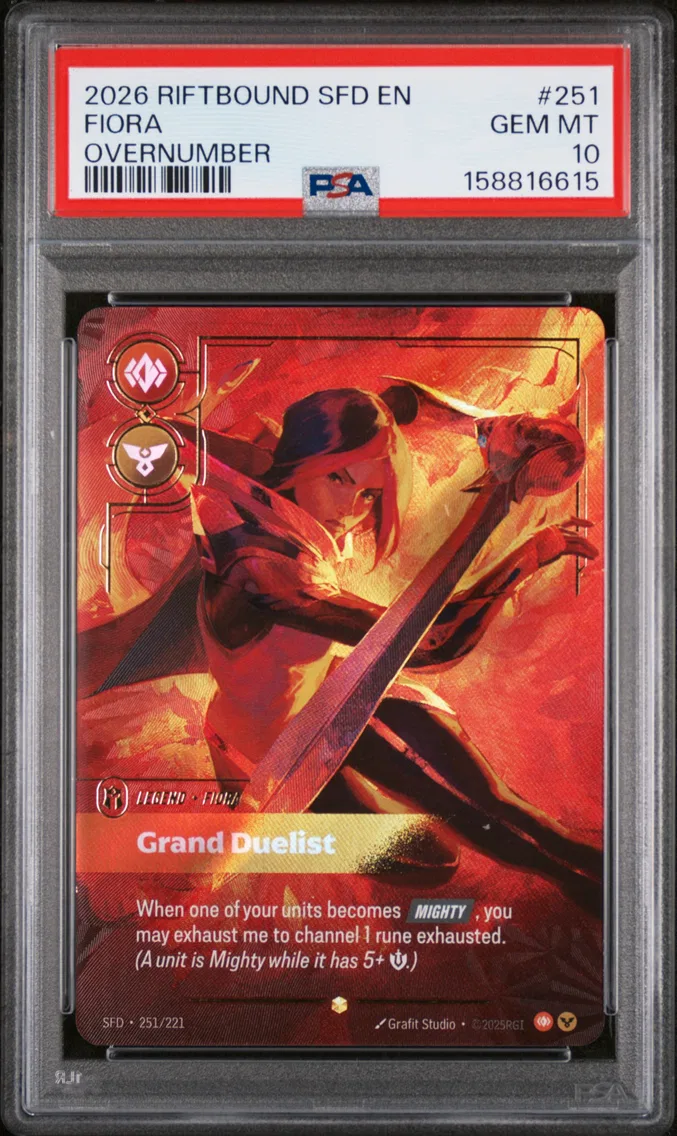 2026 #251 Fiora - Grand Duelist PSA 10 Riftbound: League of Legends Sfd-Spiritforged