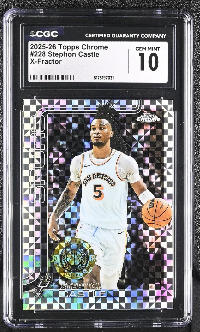 2025 #228 Stephon Castle CGC 10 Topps Chrome