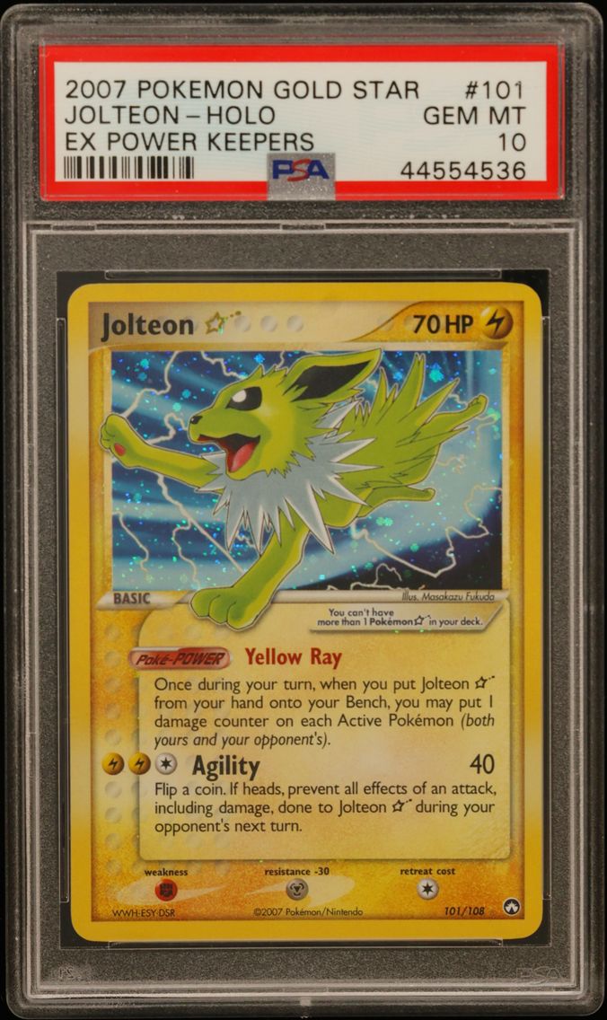 2007 #101 Jolteon-Holo Gold Star