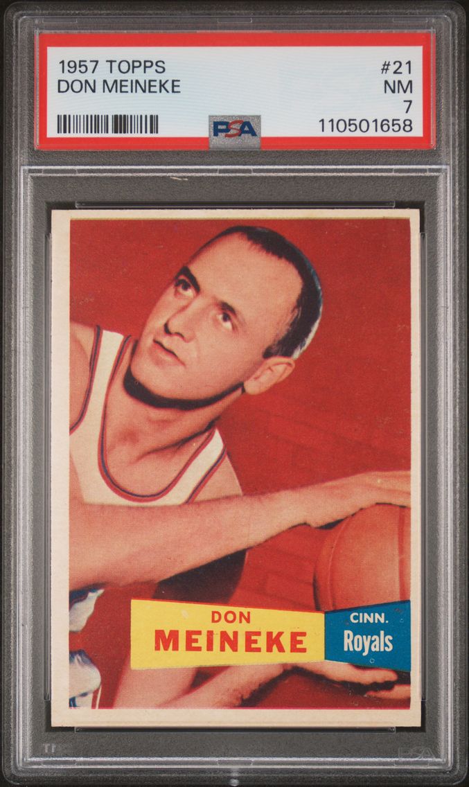 1957 #21 Don Meineke PSA 7 Topps