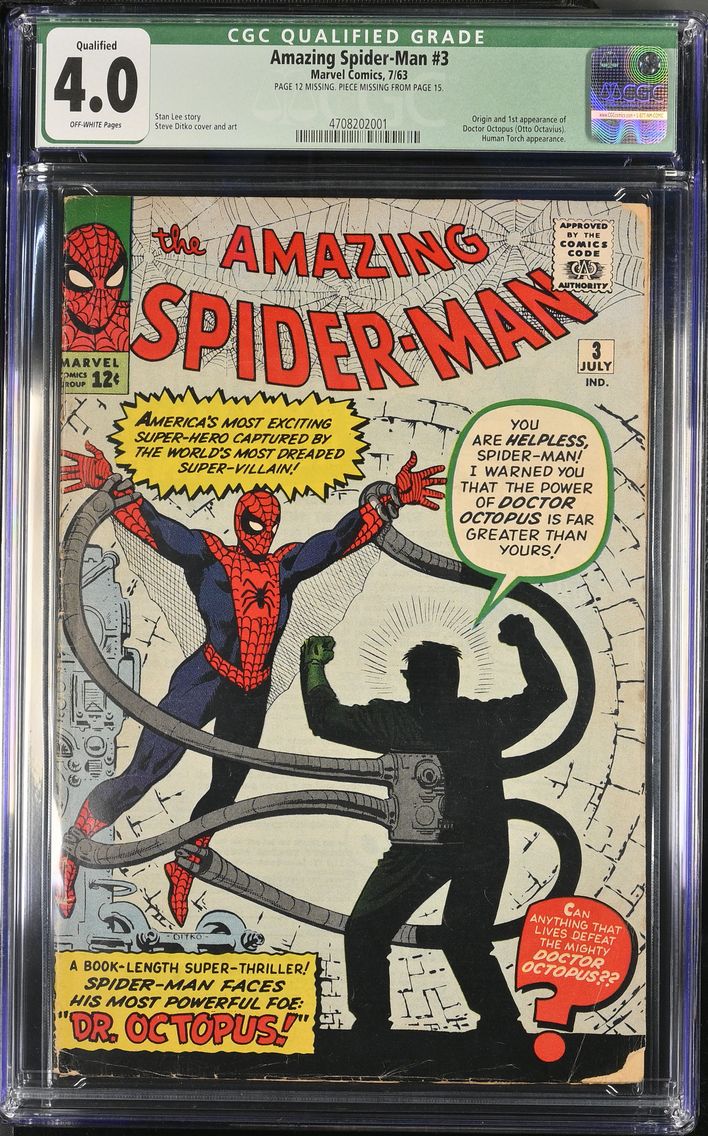 1963 Amazing Spider-Man #3 CGC 4
