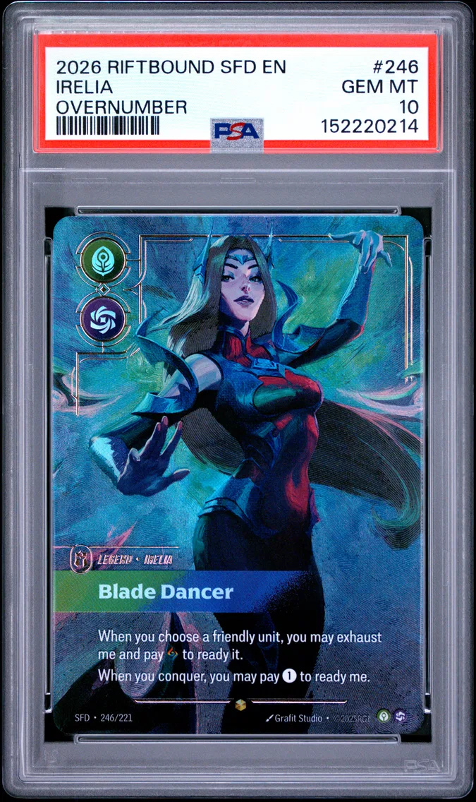2026 #246 Irelia - Blade Dancer PSA 10 Riftbound: League of Legends Sfd-Spiritforged
