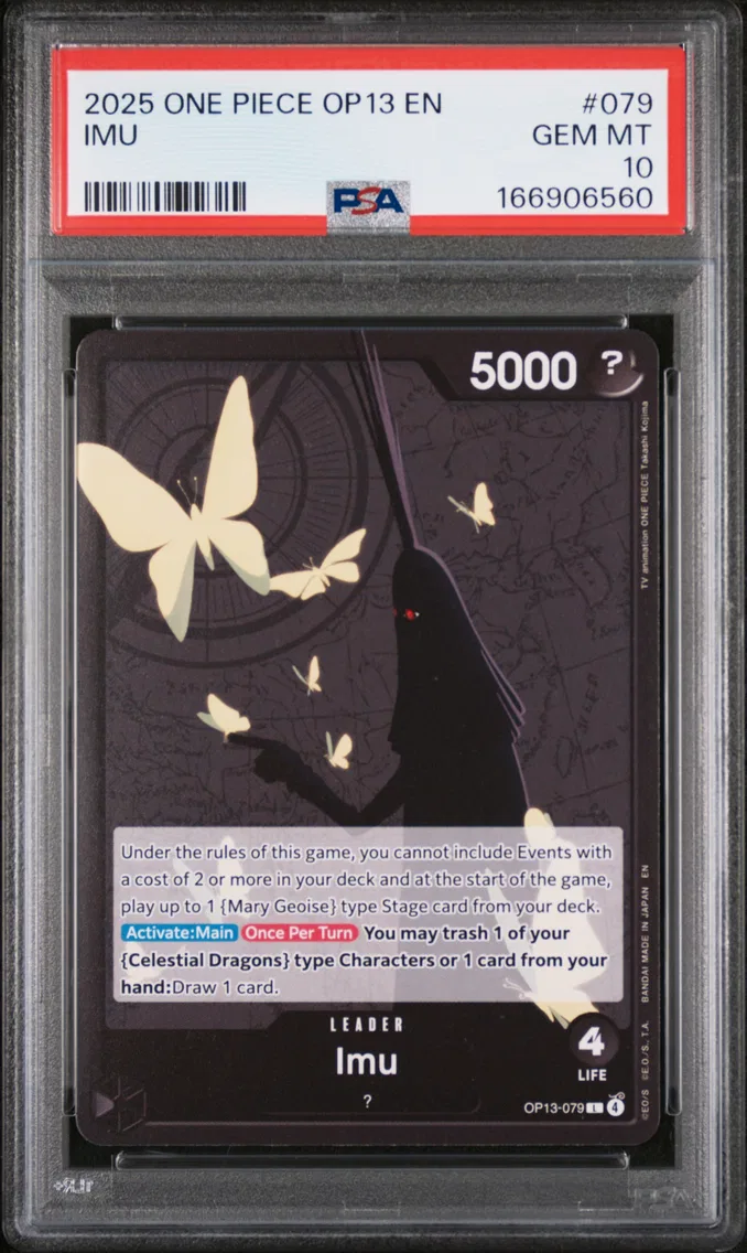 2025 #079 Imu PSA 10 One Piece OP13-Carrying on His Will