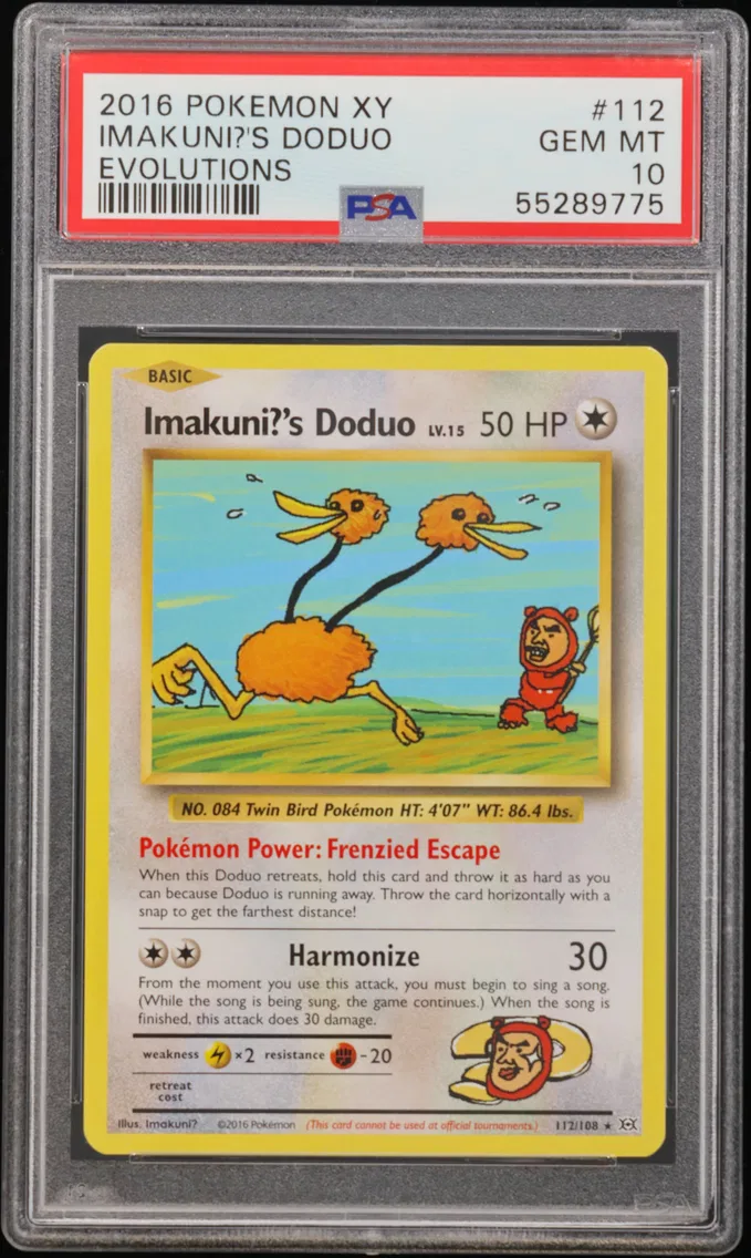 2016 #112 Imakuni?'s Doduo PSA 10 XY Evolutions