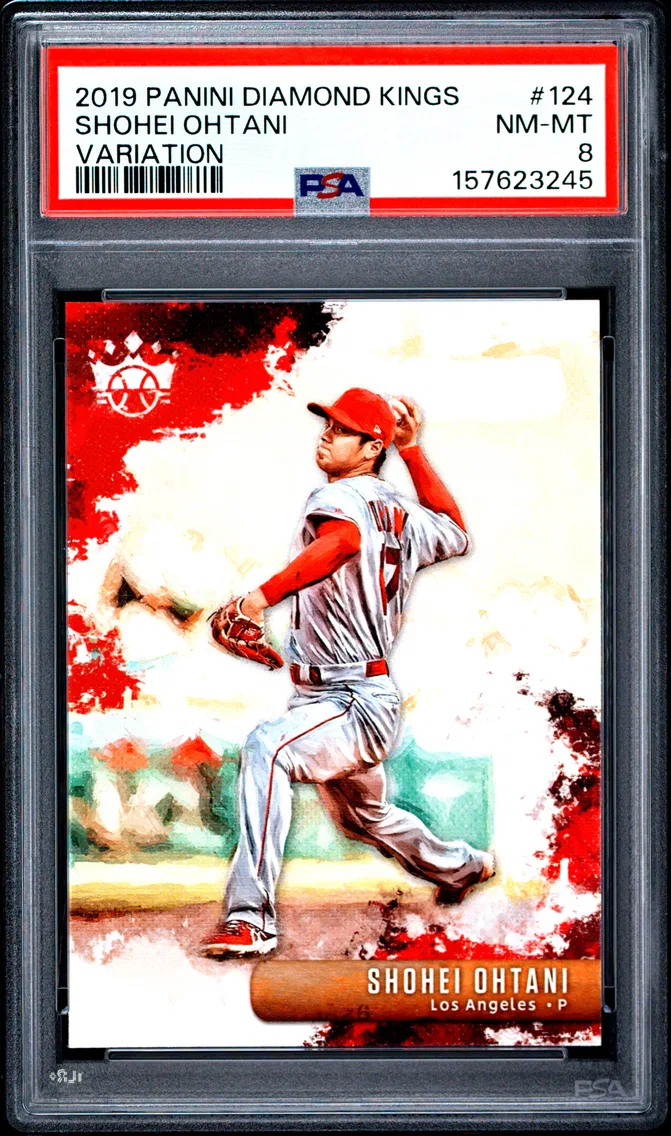 2019 #124 Shohei Ohtani PSA 8 Panini Diamond Kings