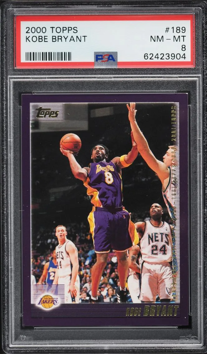 2000 #189 Kobe Bryant PSA 8 Topps Basketball