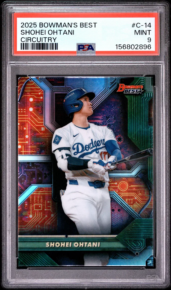 2025 #C-14 Shohei Ohtani PSA 9 Bowman's Best Circuitry