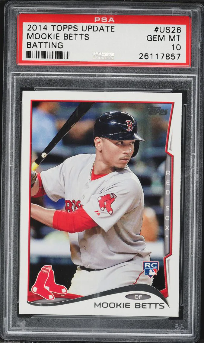 2014 #US26 Mookie Betts PSA 10 Topps Update Baseball
