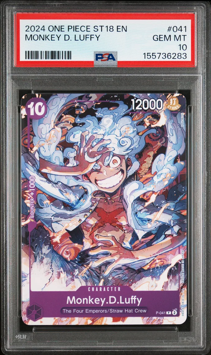 2024 #041 Monkey D. Luffy PSA 10 One Piece Starter Deck ST18-Purple Monkey D. Luffy