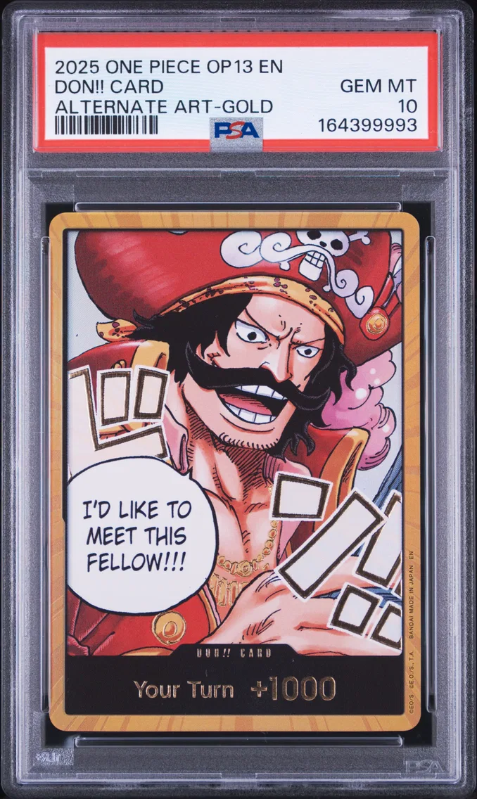 2025 #NA Don!! Card PSA 10 One Piece OP13-Carrying on His Will