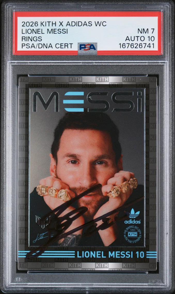 2026 #NA Lionel Messi PSA 7 Kith X Adidas World Cup