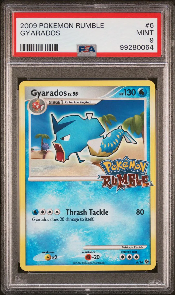 2009 #6 GYARADOS PSA 9 POKEMON RUMBLE