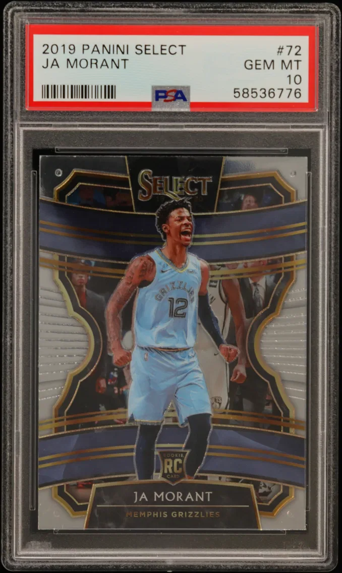 2019 #72 Ja Morant PSA 10 Panini Select