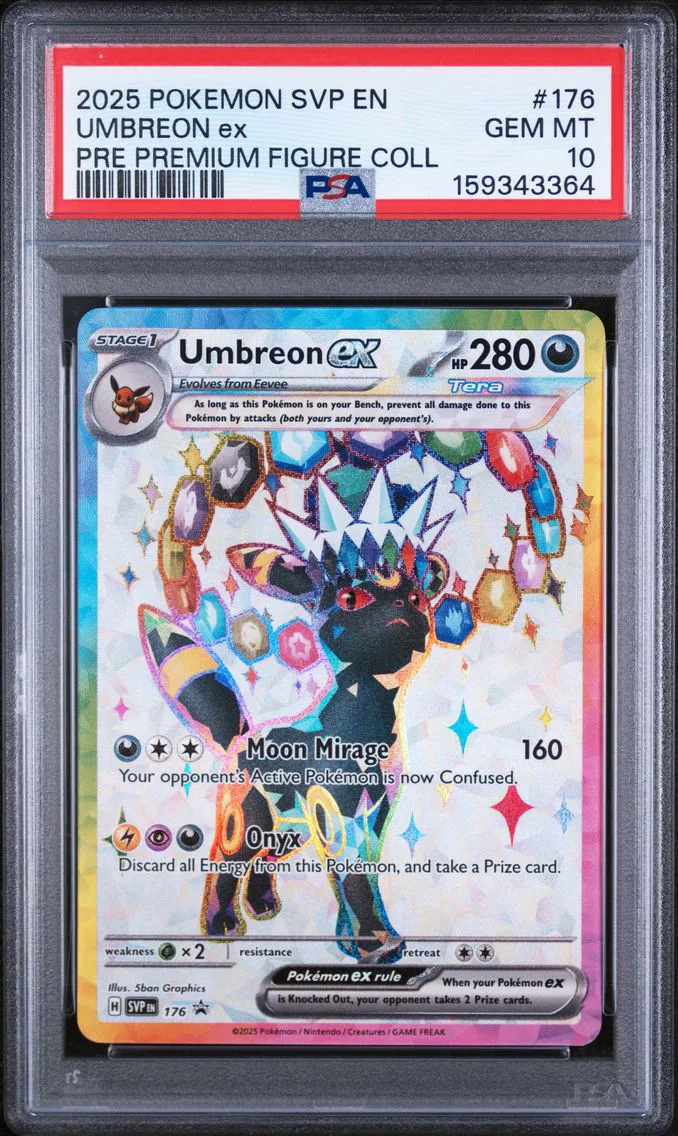 2025 #176 Umbreon EX PSA 10 Svp EN-SV Black Star Promo