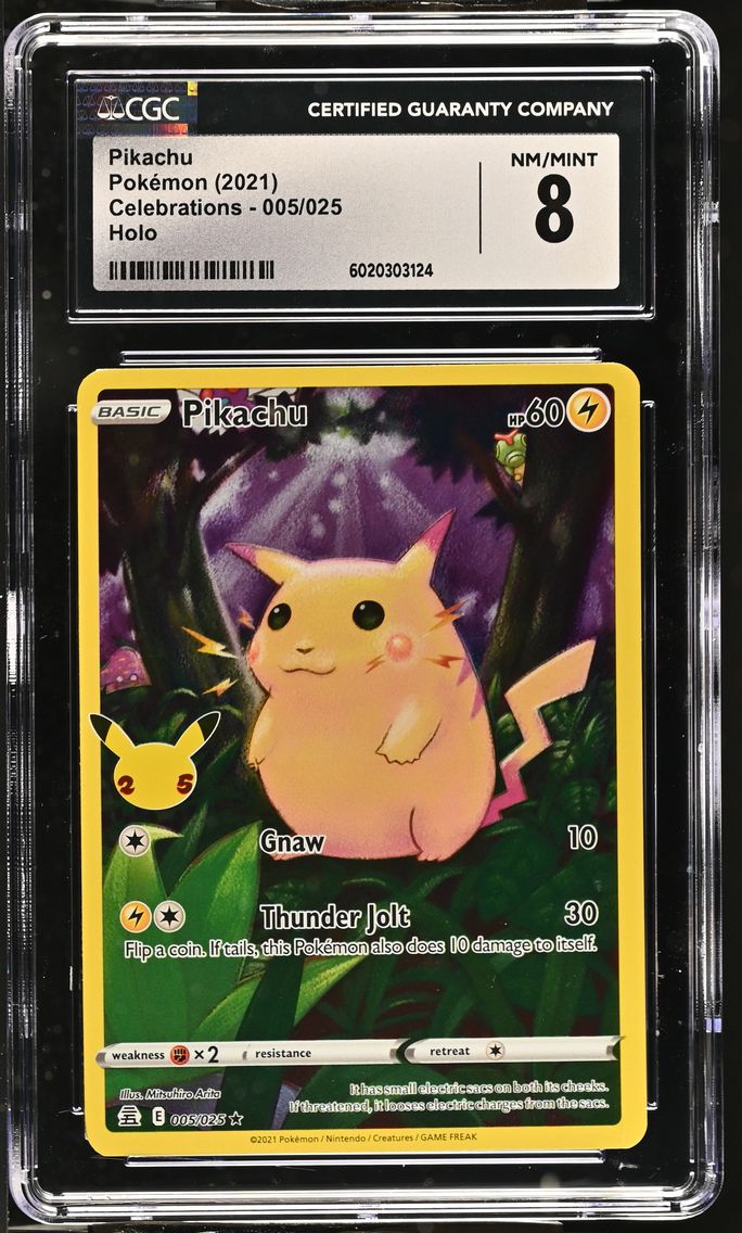 2021 #005 Pikachu CGC 8 Celebrations - English