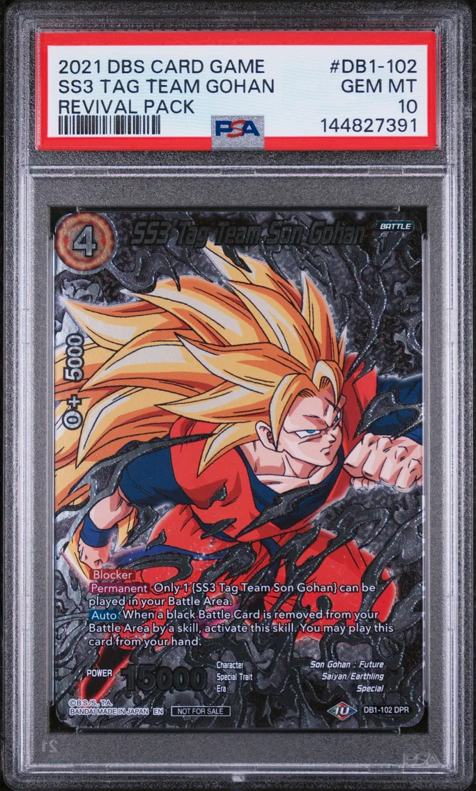 2021 #DB1-102 SS3 Tag Team Son Gohan PSA 10 Dragon Ball Super 2021 Revival Pack