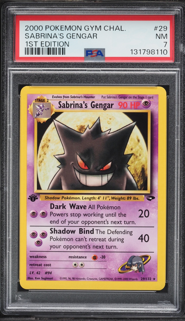 Gym Challenge 1st Edition Sabrina's Gengar NRMT