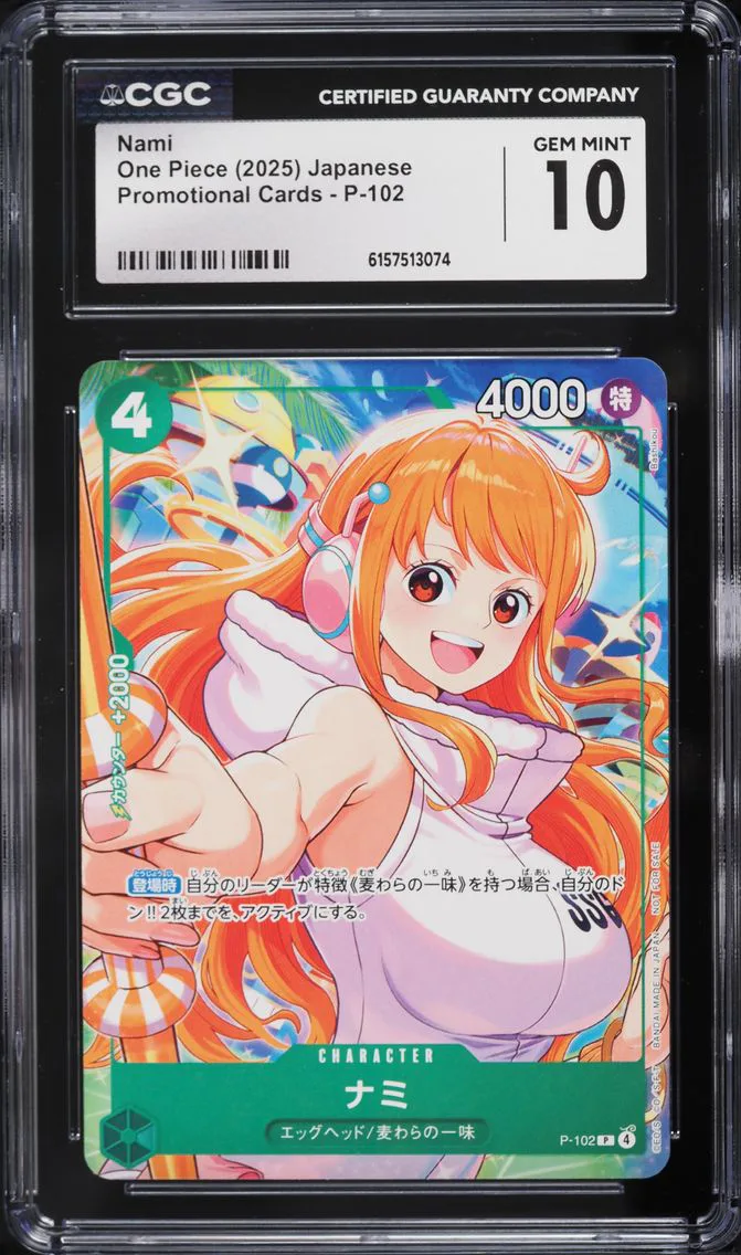 2025 #P-102 Nami CGC 10 PRISTINE Promo One Piece