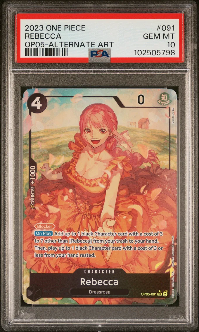 2023 #091 REBECCA PSA 10 One Piece OP05-Awakening of the New Era